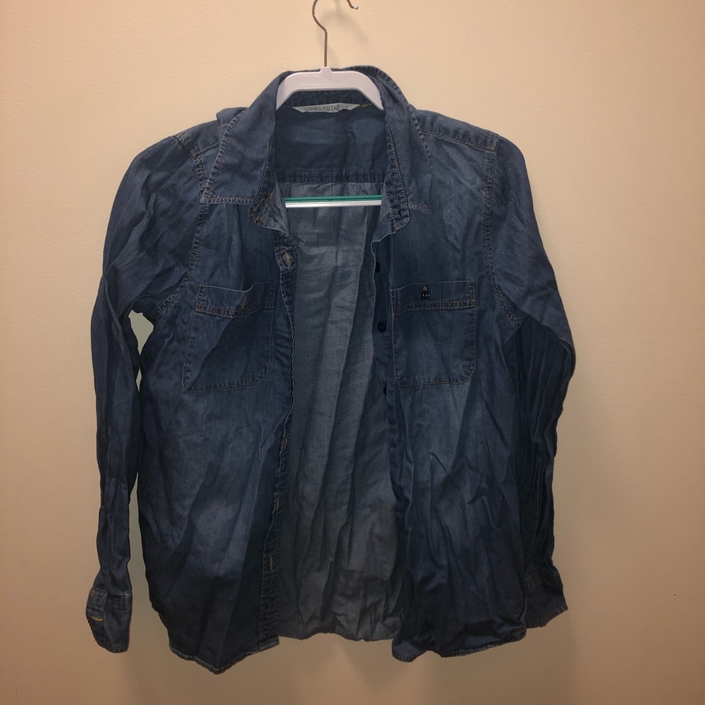 Jean button up